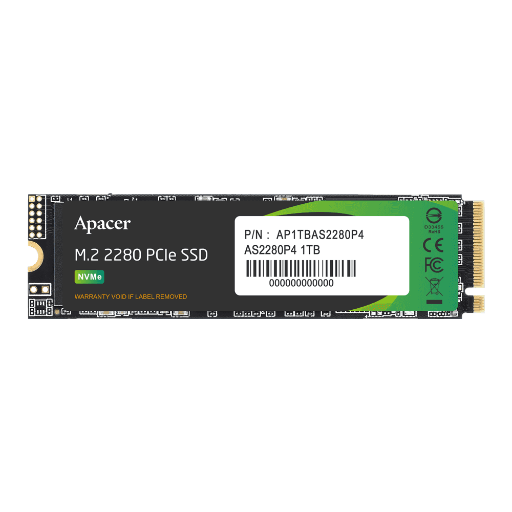 Apacer, AS2280P4, M2 SSD, M.2 PCIe 256GB.