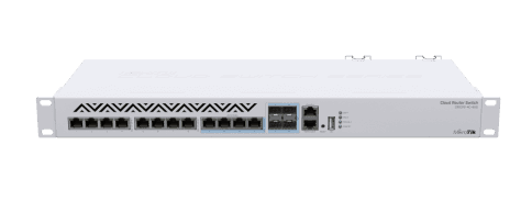 CRS312-4C+8XG-RM Managed Switch - CRS312, L3, 4C, 8XG, MikroTik