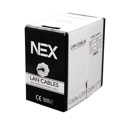 NEX-5E-UTP-CCA-PE-305M Ethernet Cables - Cat5e UTP 20% Cuprum, Outdoor, 305 Metre