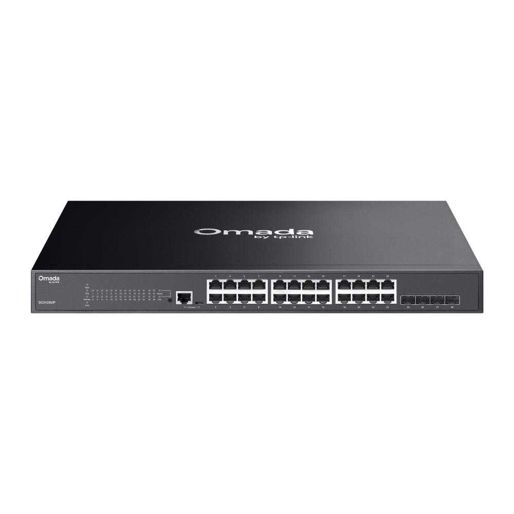 TP-Link, SG3428MP, Switch, JetStream 28-Port Gigabit L2 Managed Switch with 24-Port PoE+